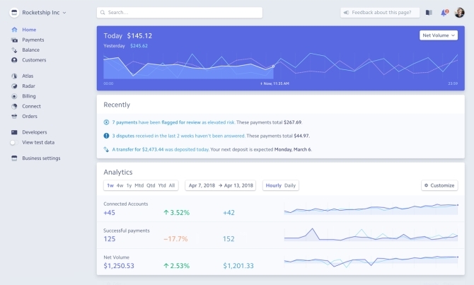 exemplo de portal de pagamento de distribuição