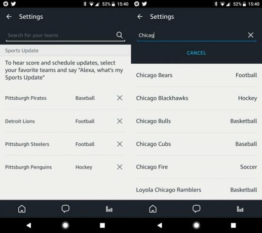 Como configurar e usar o Amazon Echo Dot 23 Opções de atualização de esportes do Echo Dot