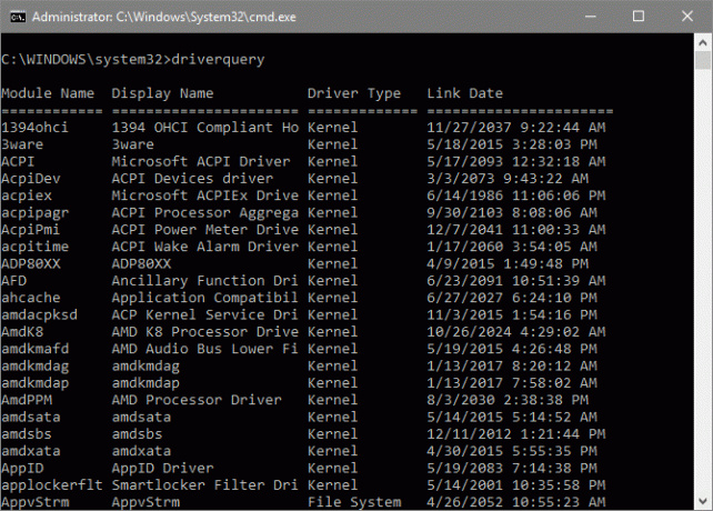 Comandos essenciais do Windows CMD que você deve conhecer driverquery