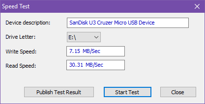 5 aplicativos para verificar a velocidade da sua unidade flash USB no Windows testam a velocidade da unidade usb usbdeview