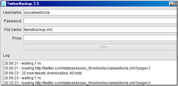 Faça backup de seus tweets do Twitter com o TwitterBackup.