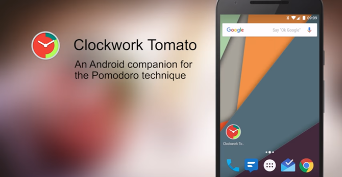 Clockwork Tomato é um aplicativo Pomodoro Timer grátis para Android.