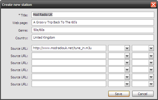 lista de estações de rádio da internet