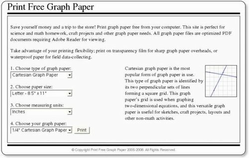 Imprimir papel milimetrado