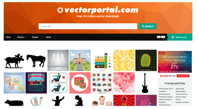 Gráficos vetoriais de alta qualidade VectorPortal