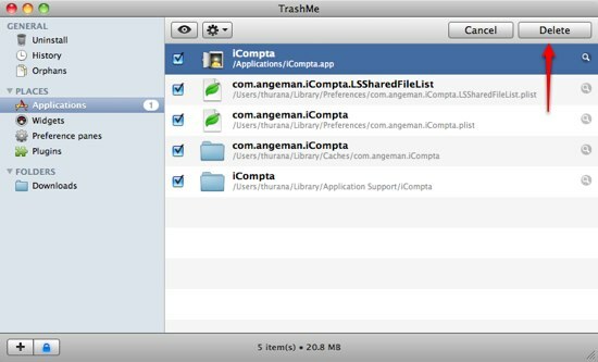 Duas etapas simples para limpar sua biblioteca de aplicativos [Mac] 04d TrashMe Delete