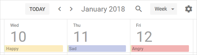diário pessoal do google calendar
