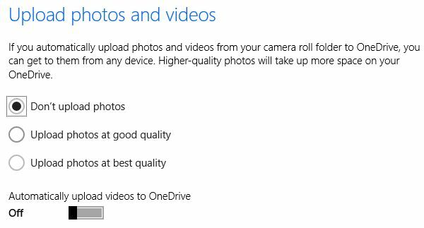 Rolo da câmera do OneDrive