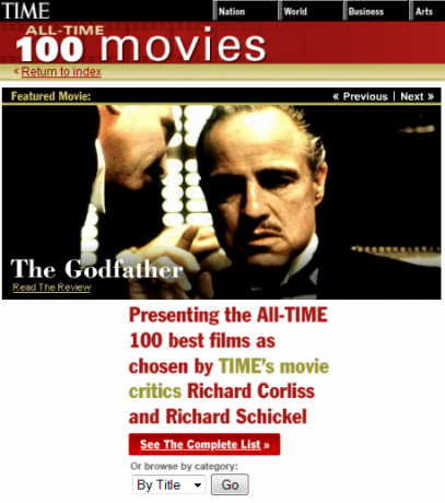 8 Guias Online dos Melhores e Piores Filmes de Todos os Tempos time80kb