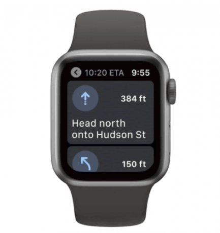 Apple Watch do Google Maps