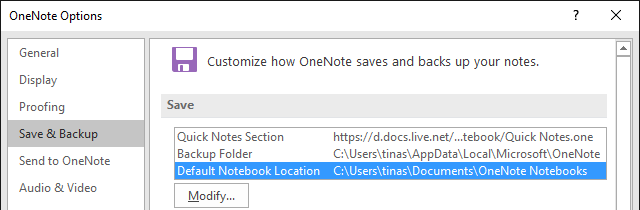 OneNote Salvar