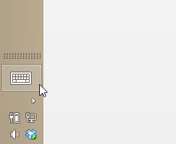 bandeja do sistema muo-w8-teclado