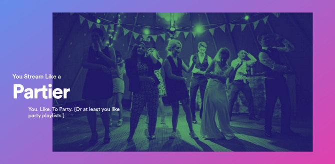 Spotify acha que eu transmito como um festeiro
