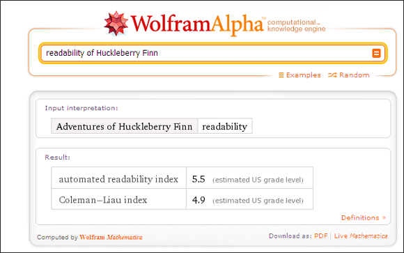 10 usos legais do Wolfram Alpha se você ler e escrever no idioma inglês Wolfram Alpha06