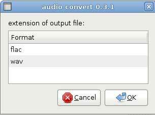 nautilus audio convert