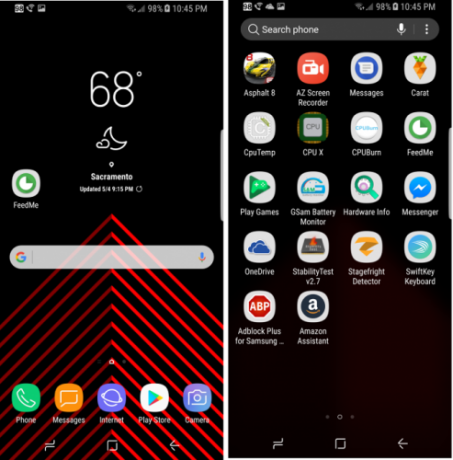 O melhor smartphone que você não deve comprar: Samsung Galaxy S8 Review (e oferta!) Samsung galaxy s8 launcher garbage 493x500