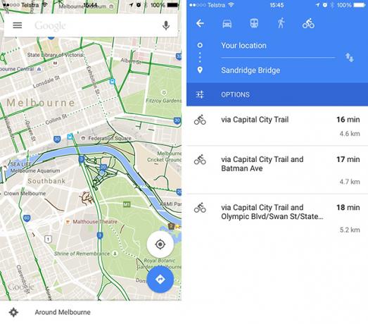 Bicicleta diferente: os melhores aplicativos de ciclismo para iPhone googlemaps