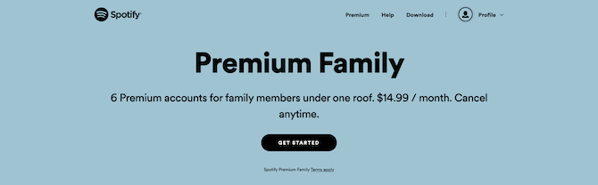 Família Spotify Premium
