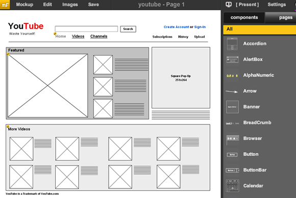 3 ferramentas para criar modelos de mock-up e wireframes Online mockflow