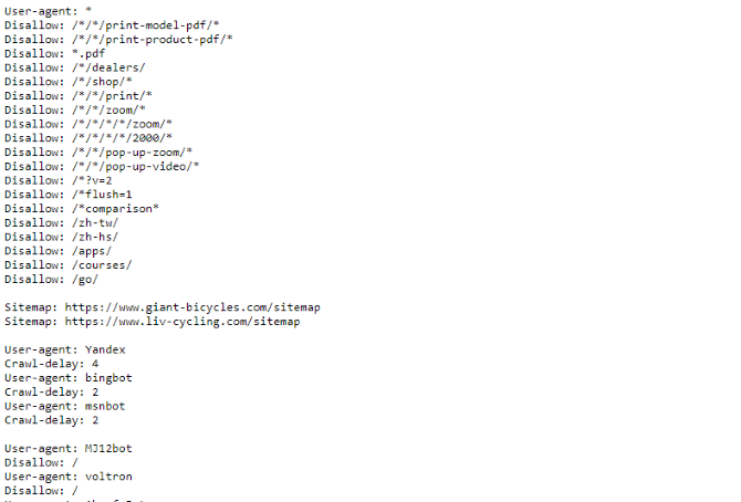 arquivo robots.txt gigante