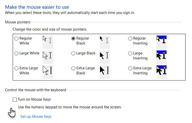 Teclas do mouse