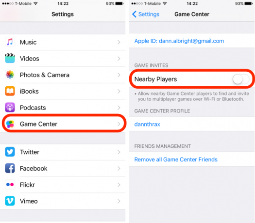 Nos arredores iOS 10 Feature Game Center