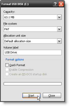 drive usb corrompido