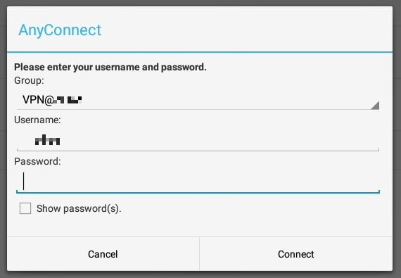 Como conectar-se à sua VPN de trabalho com o seu Android Tablet AnyConnect VPN Login