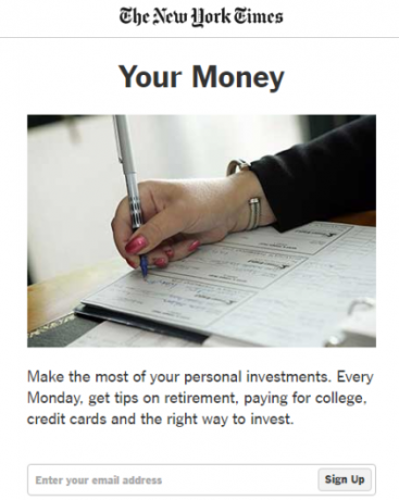 Captura de tela do Your Money New York Times