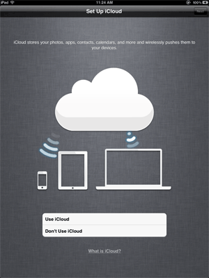 configurações do ios icloud