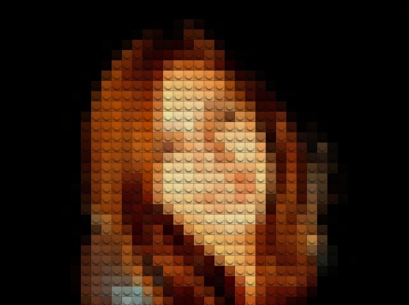 Esta imagem para Pixel Art Converter pode brickify qualquer foto ou imagem LunaPic