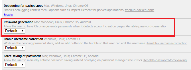 Aprimore a segurança na Web usando as senhas geradas automaticamente do Chrome, a senha do chrome 670x248