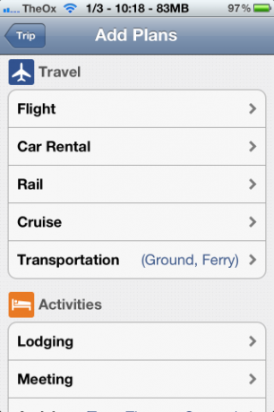 aplicativo organizador de viagens