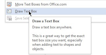 Use este truque para melhorar o posicionamento da tabela no Microsoft Word MSWord Draw da caixa de texto