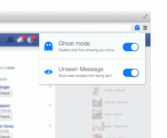 fantasma para o chat chrome facebook