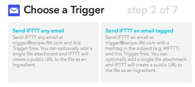 Enviar e-mail do IFTTT