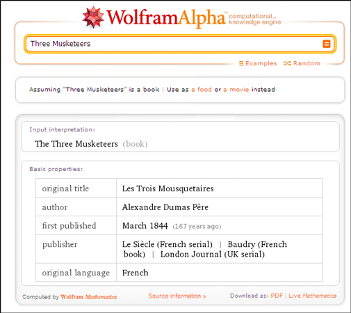 10 usos legais do Wolfram Alpha se você ler e escrever no idioma inglês Wolfram Alpha05