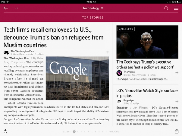 ipad news apps flipboard