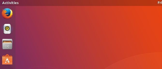 unidade superior transparente do ubuntu gnome bar