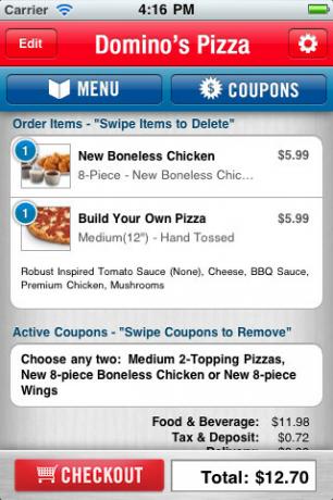 aplicativo de pizza para iphone