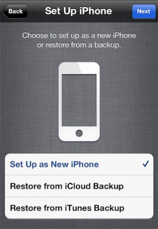 restaurando o iphone do backup do icloud