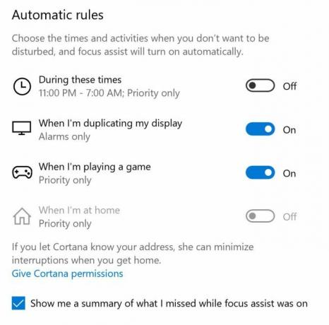 Como usar as Regras Automáticas do Focus Assist do Windows (anteriormente em horário de silêncio) e1526497739482