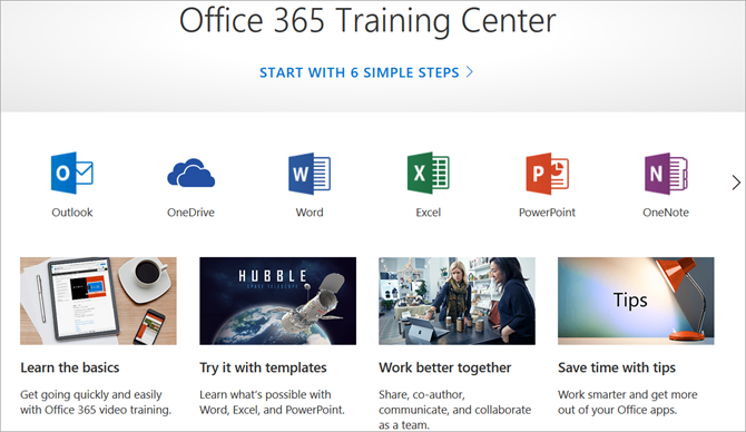 Centro de Treinamento do Office 365