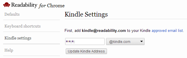 Configurações de legibilidade do Kindle