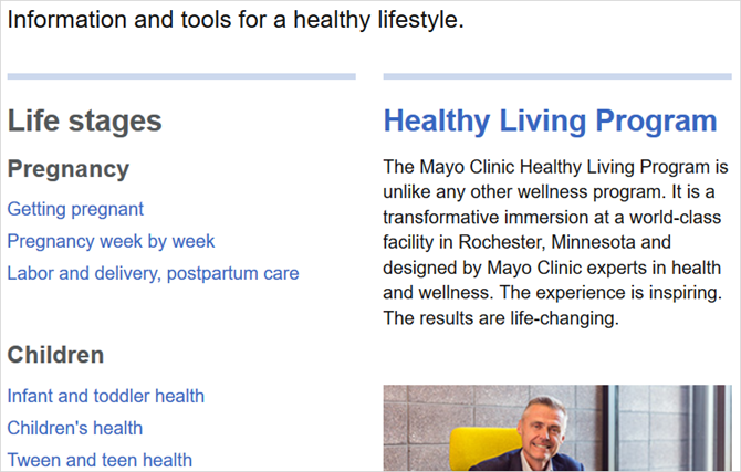 artigos da mayo clinic web