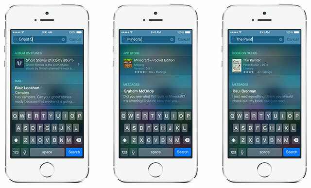 O que há de novo no iOS 8? Holofote