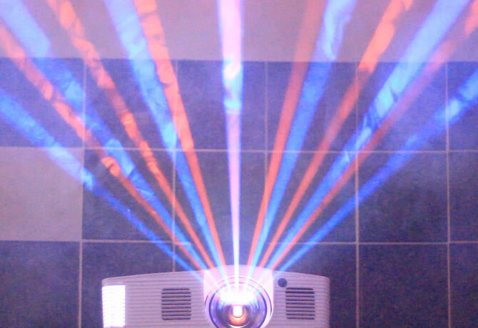 Mostra virtual a laser MusicBeam