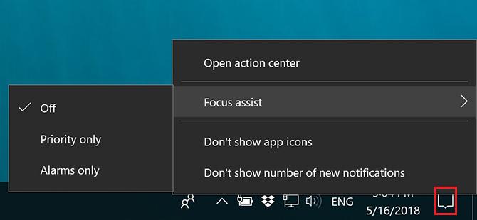 Como usar o Windows Focus Assist (anteriormente silencioso) Focus Focus 2