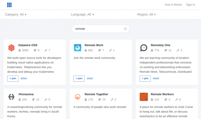 Encontre as melhores comunidades de trabalho remoto para o Slack on Slofile e OWL Labs