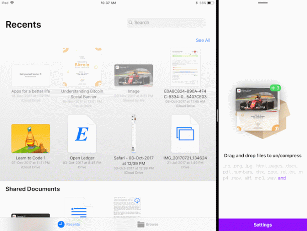 Apps 3 de arrastar e soltar para iPad iOS 11